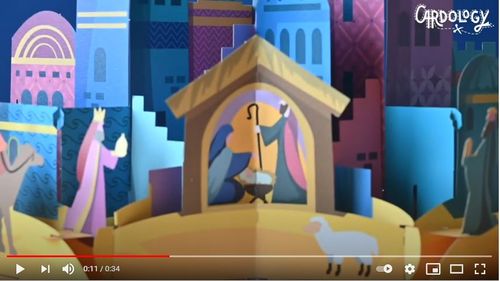 Bethlehem Pop Up Card Preview